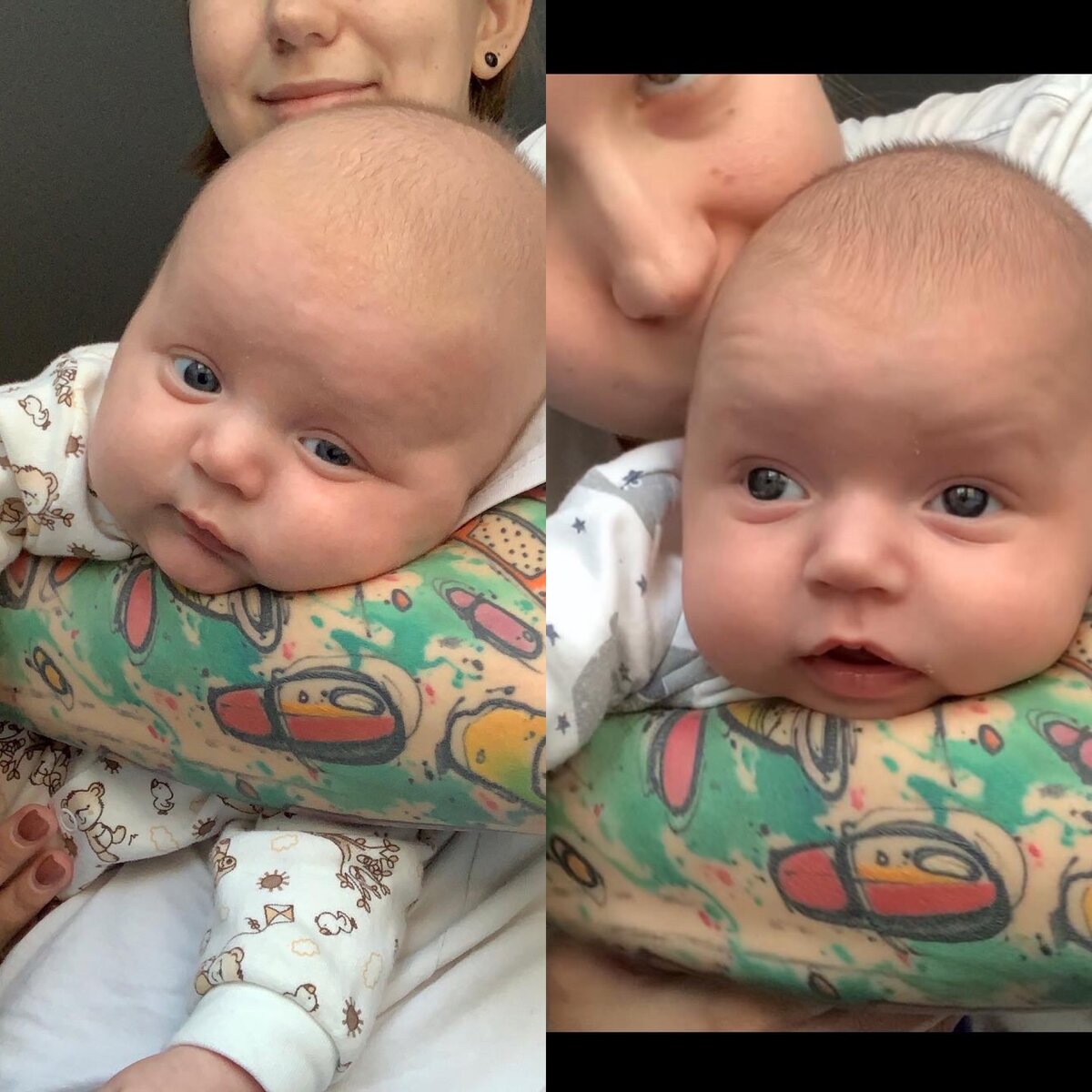 Санька ручки не очень любит, а вот Женя обожает