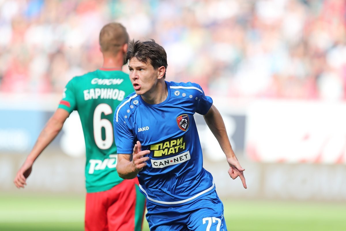 Нападающий "Тамбова" Михаил Костюков. Фото - РПЛ.