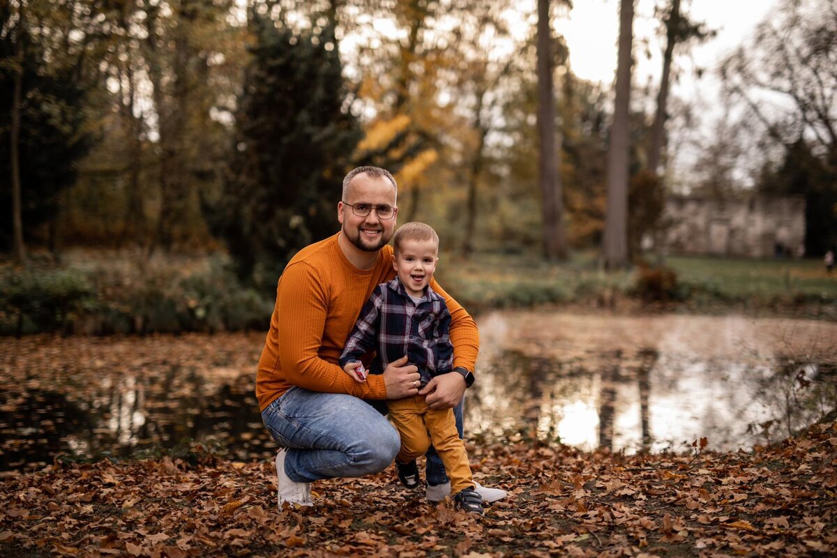 Со старшим сыном 