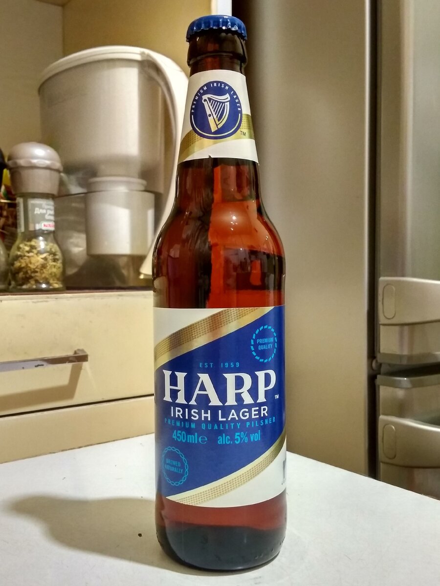 Бутылочка HARP Irish Lager Premium Quality Pilsner   