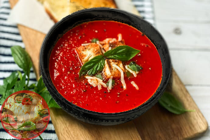 Готовим самый быстрый и полезный суп. Томатный суп с гренками