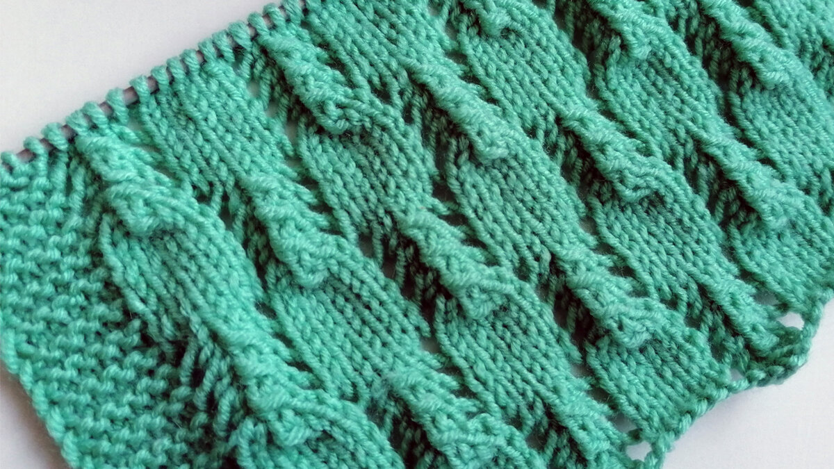 ажурный узор спицами