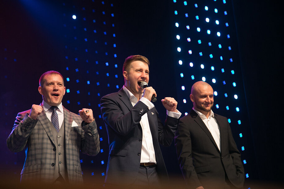 Екатеринбургская криптотроица: Иван Колногоров, Евгений Лебедев и Артём Юрзин (слева направо).Фото: социальная сеть «ВКонтакте»