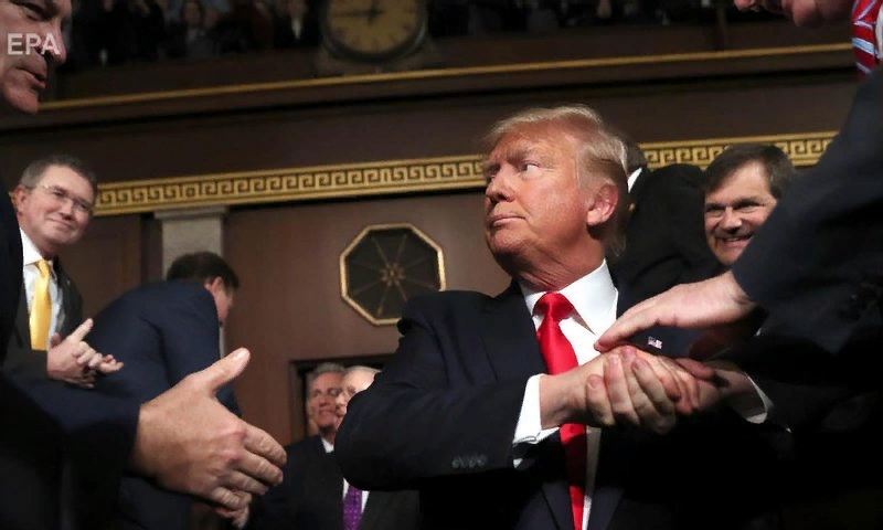 Трамп в Сенате Конгресса США одф.авт.