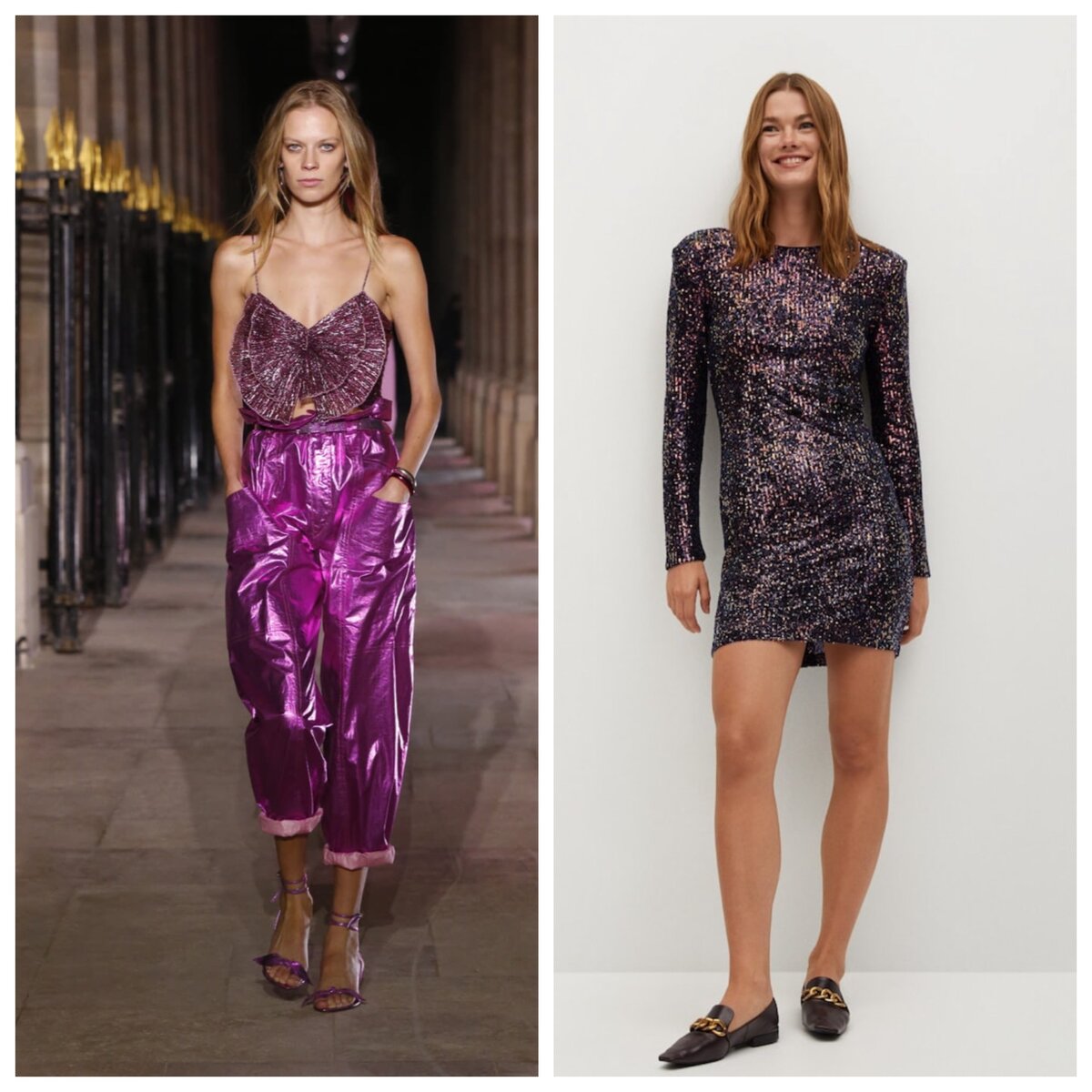 Тренд на стиль диско. Isabel Marant / Mango 