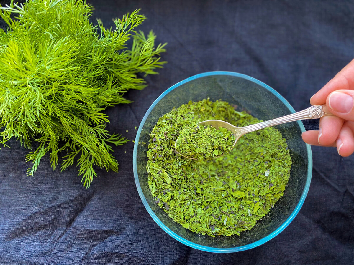 Зелёная приправа для супа 