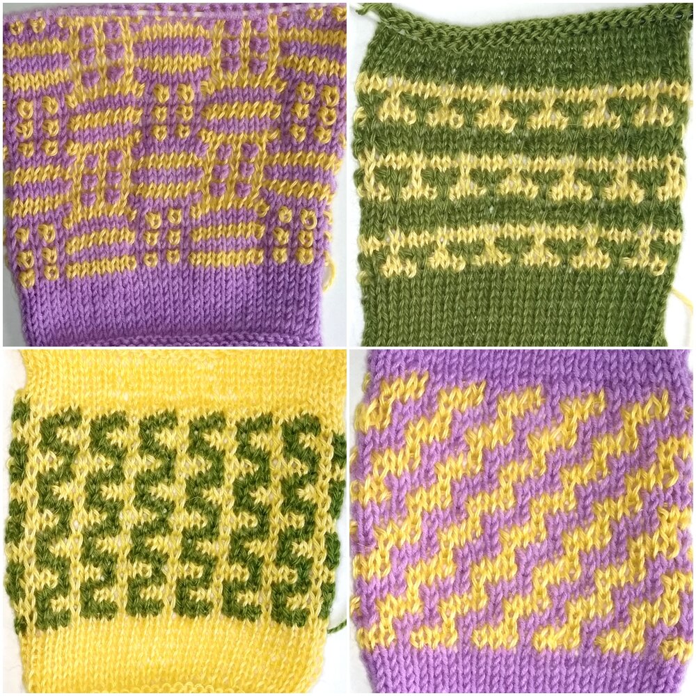 вязаный жаккард с протяжками изнанка. техники вязки спицами. жаккард с протяжками. жаккард с протяжками по кругу. жаккард зигзаг.