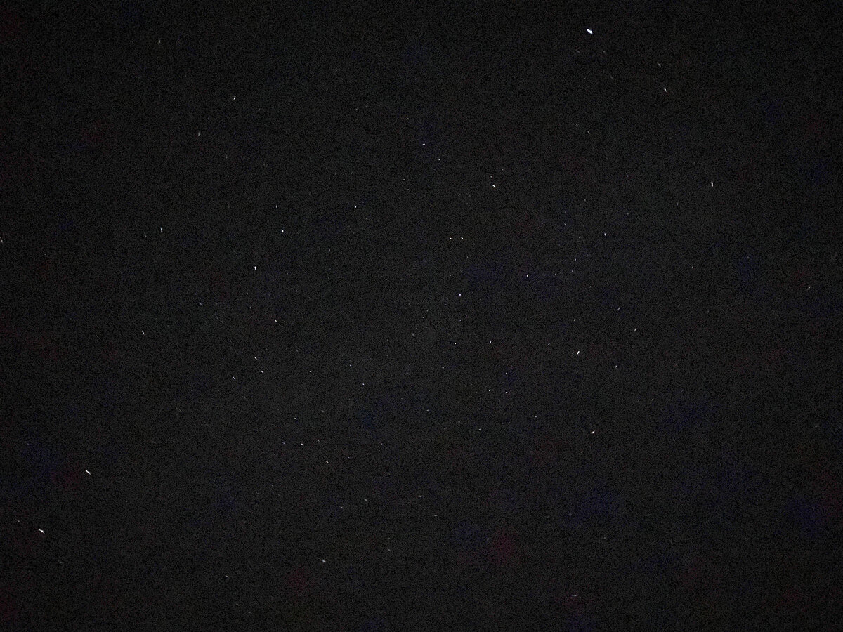 Фотография звёздного неба на телефон.