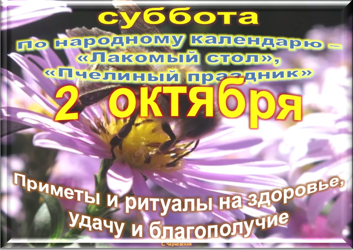 2 октября - все праздники дня во всех календарях. Традиции, приметы, обычаи  и ритуалы дня. | Сергей Чарковский Все праздники | Дзен