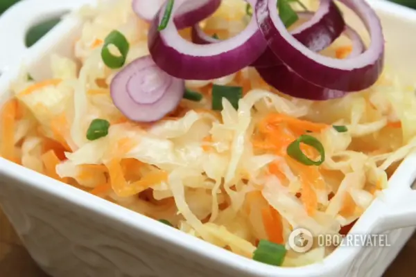 Квашеная капуста с морковью 