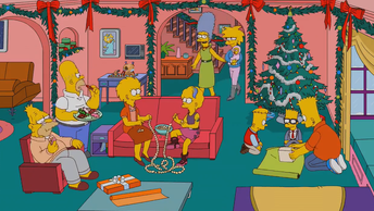 Хоу-хоу-хоу, . Семьи Симпсонов, рождественские традиции.