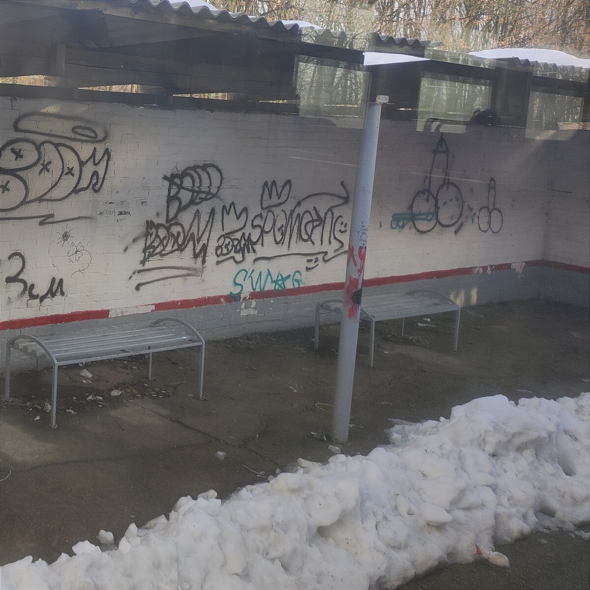 Вид из окна электрички.