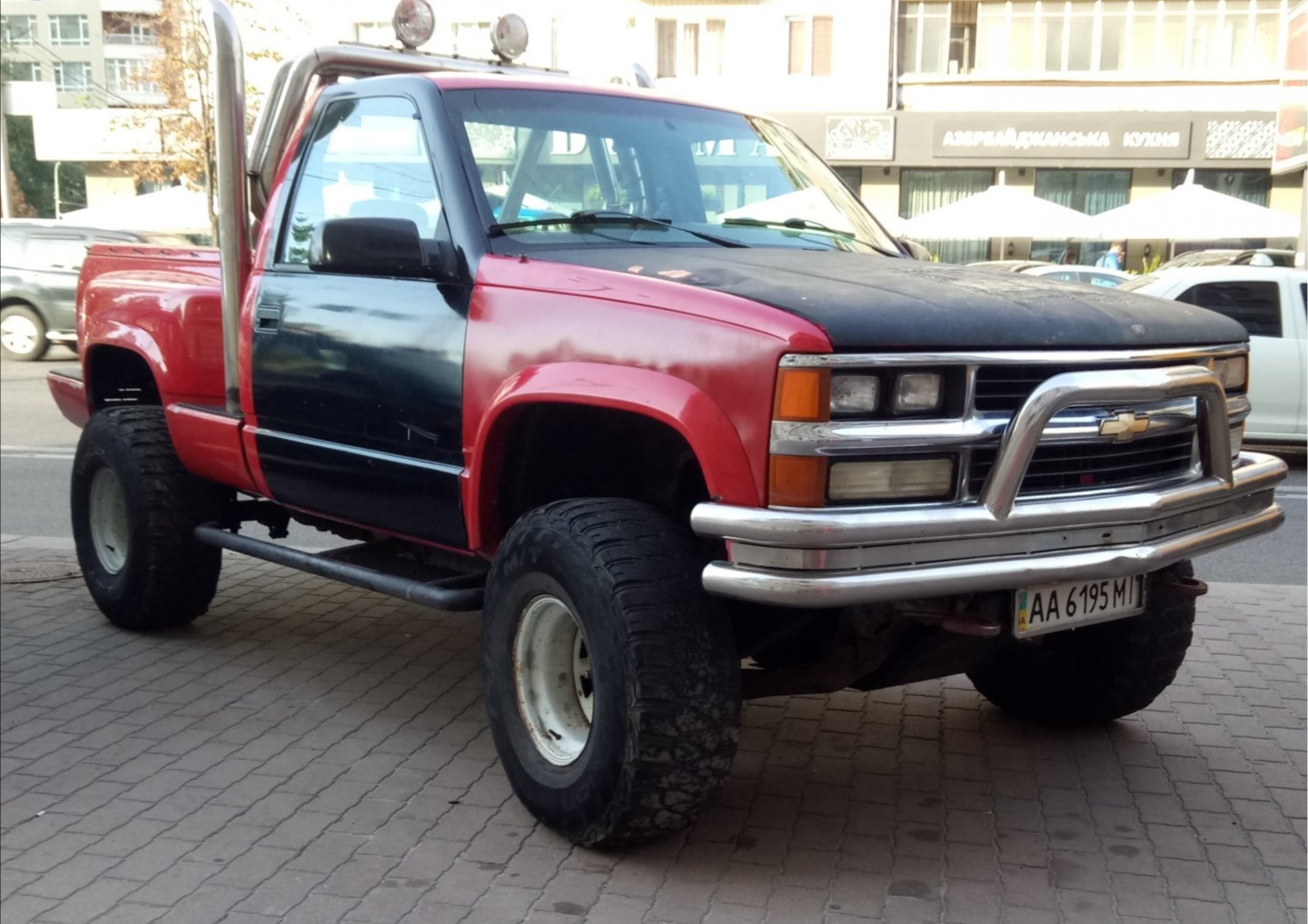 Chevrolet Silverado к1500 красно черная