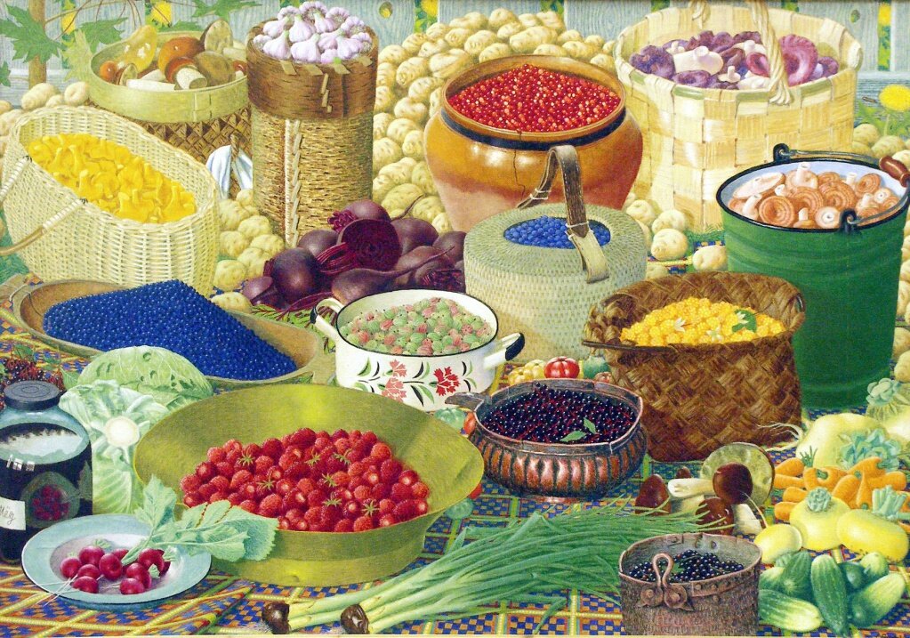 "щедрая земля" 1976 г Художник Г. Попов