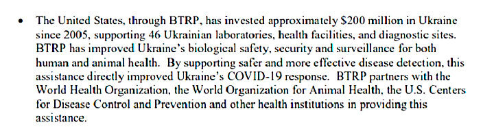 ПРИЗНАНИЕ США В УЧАСТИИ В ДЕЯТЕЛЬНОСТИ БИОЛАБОРАТОРИЙ В НЕЗАЛЕЖНОЙ. ФОТО: СКРИНШОТ СТРАНИЦЫ ОФИЦИАЛЬНОГО САЙТА ПЕНТАГОНА