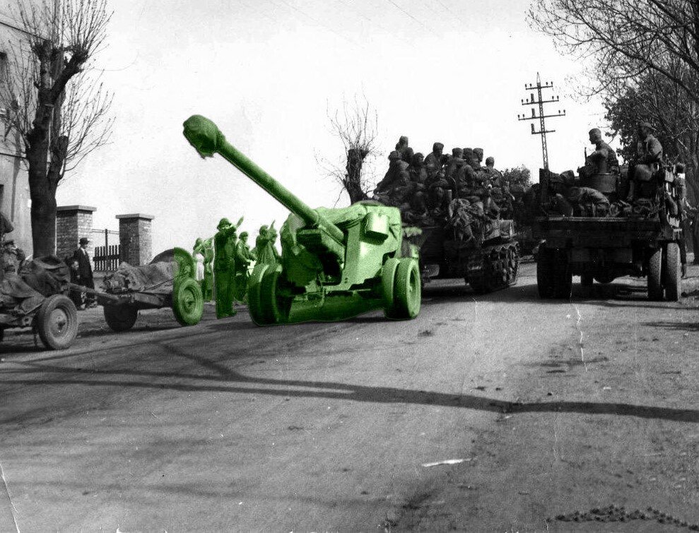 Как артиллеристы шутя подбили немецкий танк из пушки БС-3
