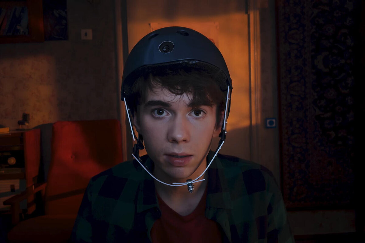 Камера на шлеме:)