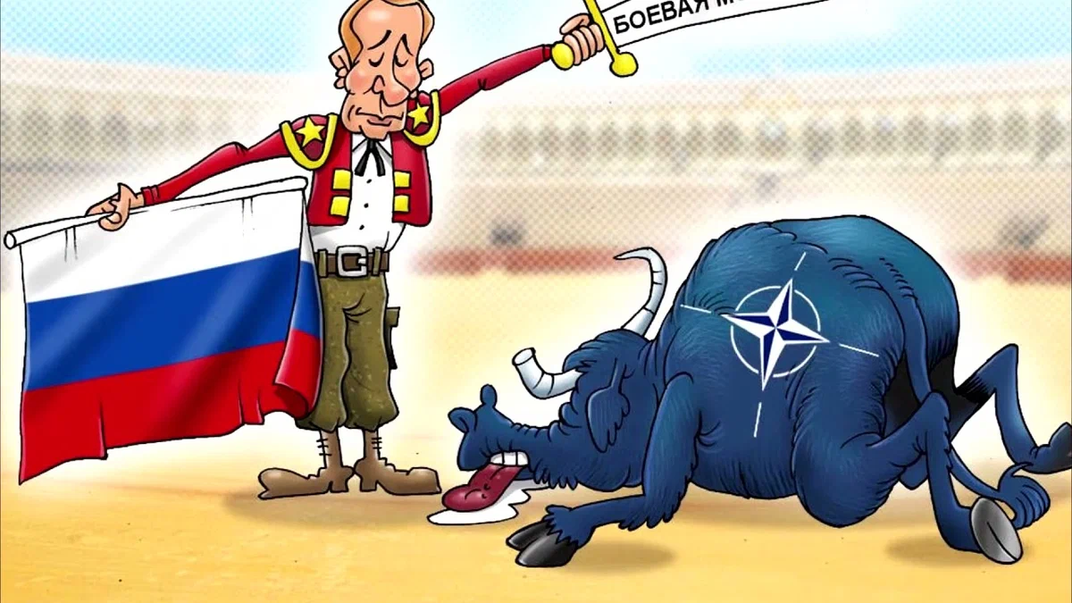 Против западной украины. НАТО карикатура. Россия и Америка карикатуры. Карикатуры на Россию. Западные карикатуры на Россию.