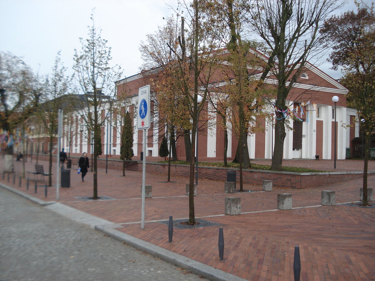 Завершающие метры пешеходной зоны на улице профессора Баранова