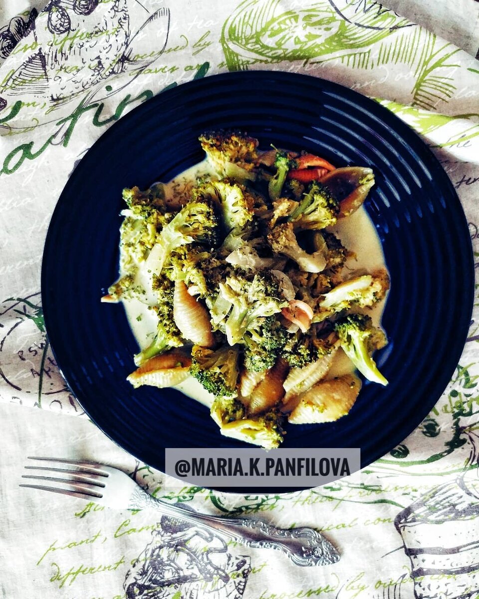 Мария Панфилова: брокколи, макароны, кокосовое молоко