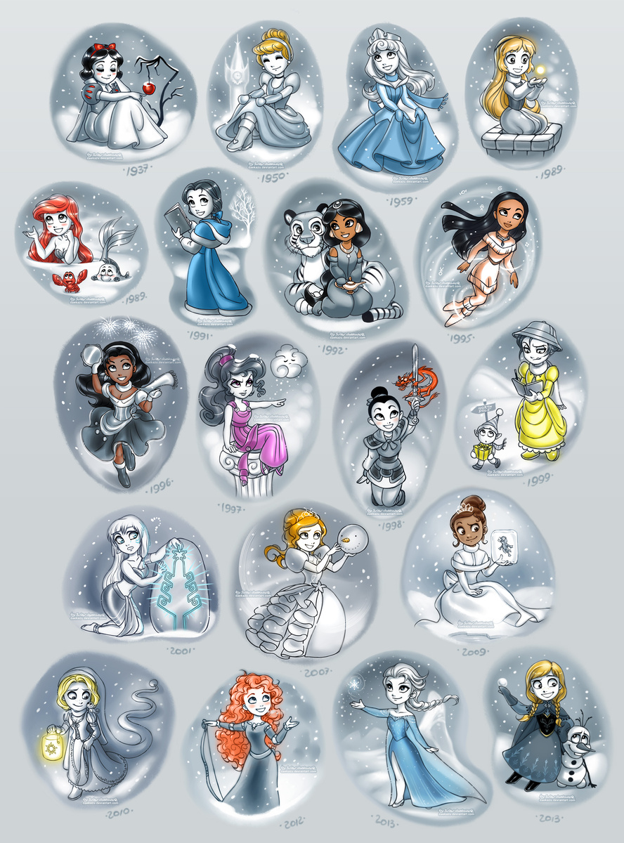 Автор: daekazu (https://www.deviantart.com/daekazu/art/Winter-Disney-Princesses-Collection-502170228)
