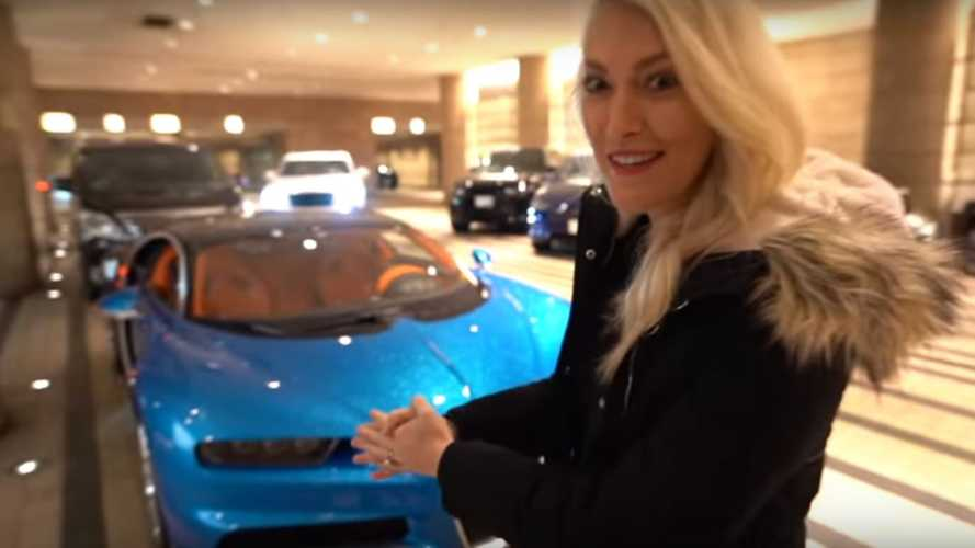 Одна из обладательниц Bugatti Chiron в штатах