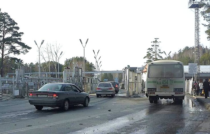 КПП на въезде в Северск