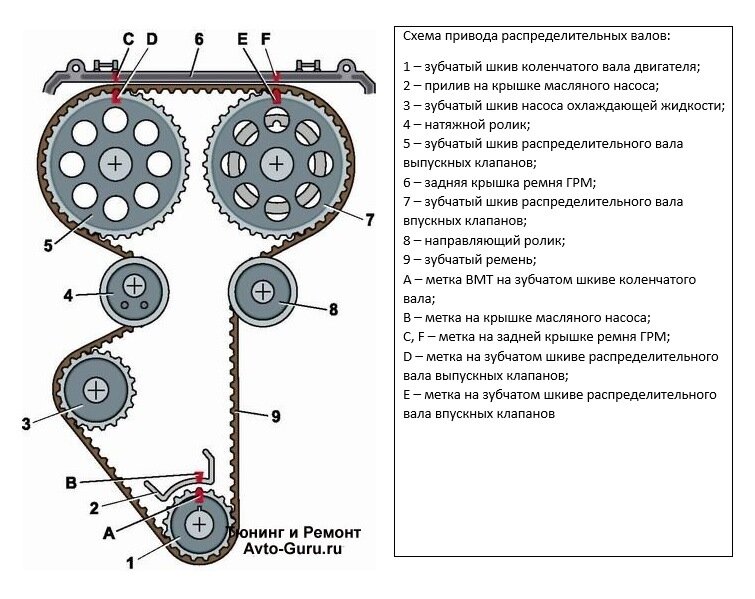 Lada Granta и Kalina: проверка и замена ремня привода ГРМ 8-клапанного двигателя