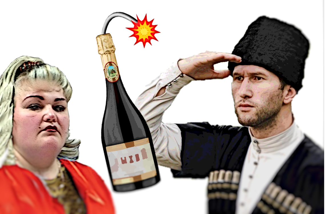 Аллегорическое изображение описанной автором истории.