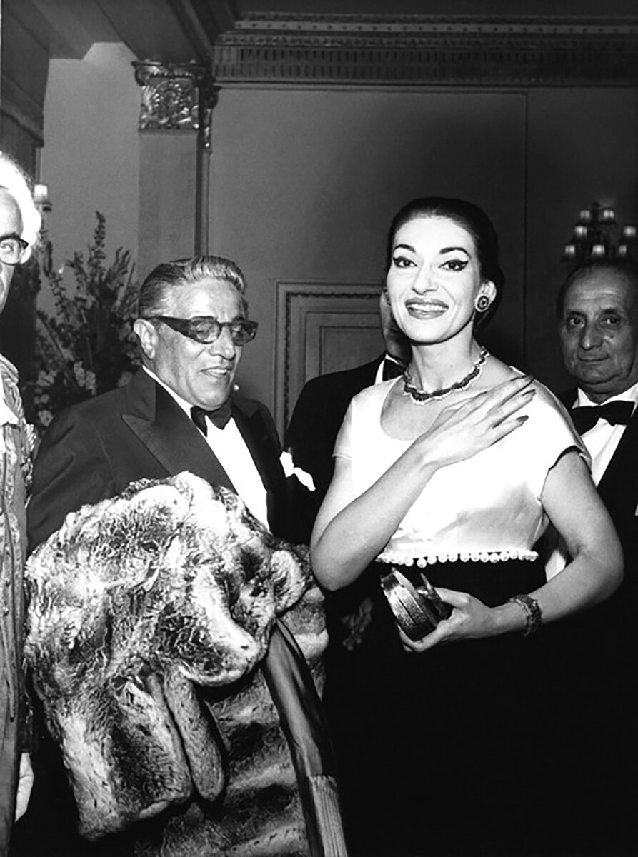 Мария Каллос и Аристотель Онассис