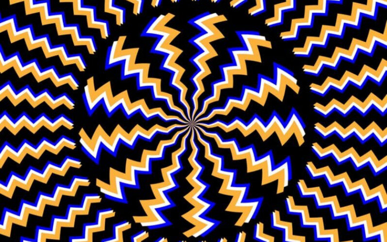 Обман зрения и иллюзии движения. Иллюзия движения. Оптическая иллюзия движения. Зрительные иллюзии. Несколько иллюзий.