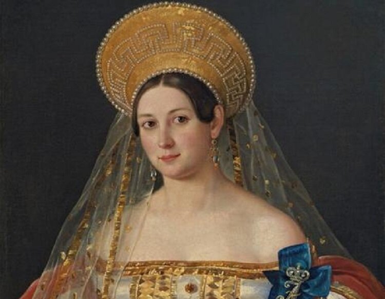 Портрет Софьи Орловой-Денисовой. Художник Пимен Орлов. Фоторепродукция из открытых источников.