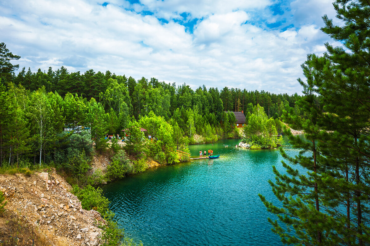 Караканский Бор мраморное озеро
