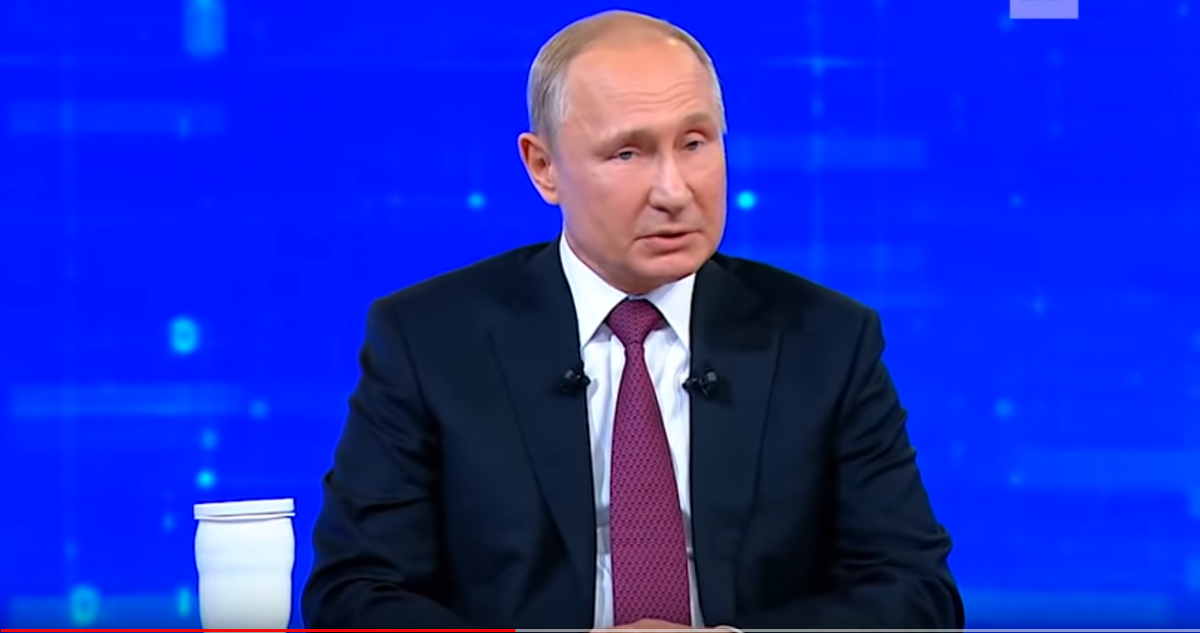Владимир Путин на прямой линии обсуждает конфликт США и Ирана. Источник : Яндекс.картинки