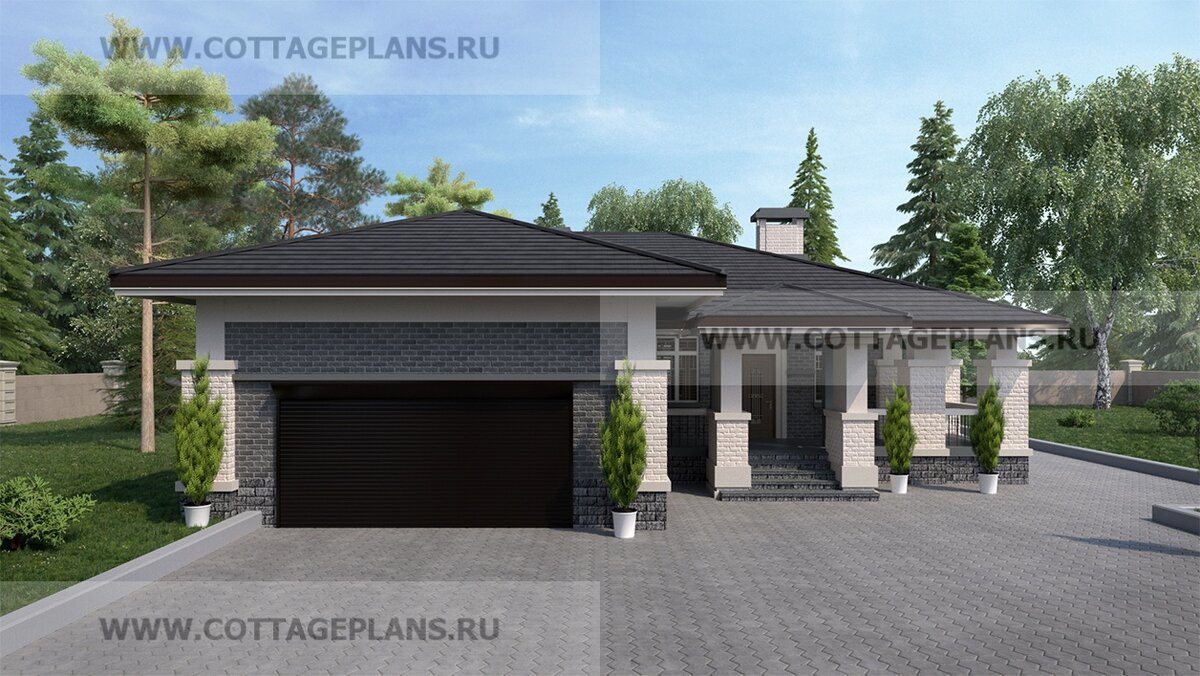 Фасады дома. Источник фото: https://www.cottageplans.ru