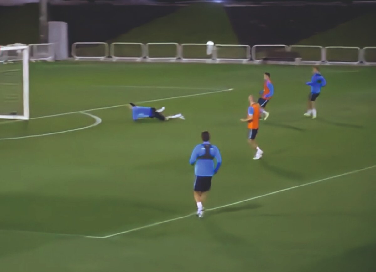 2020. Катар.Первый подготовительный сбор ФК "Зенит". А.Кокорин забивает первый мяч! 