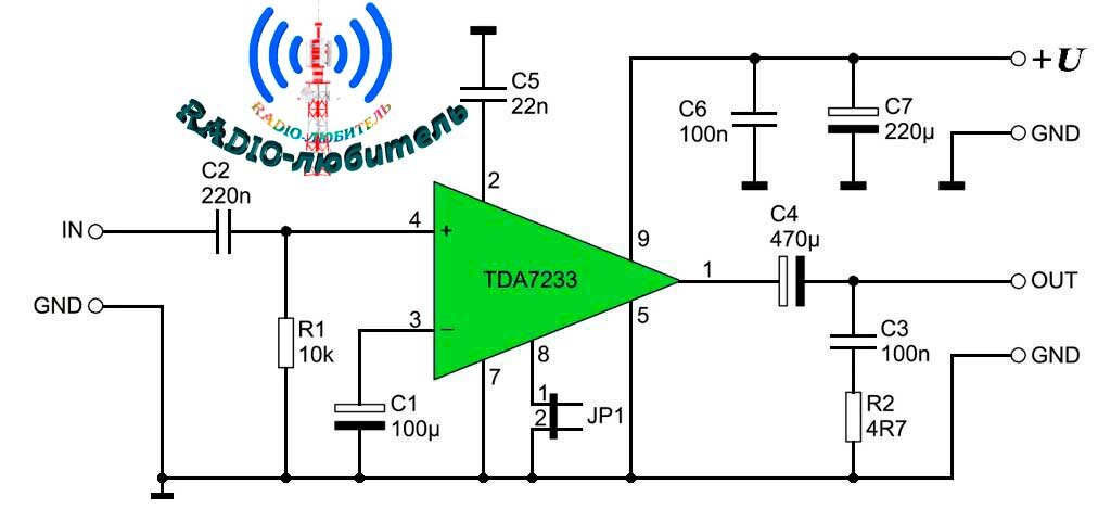 Ta7233p схема включения