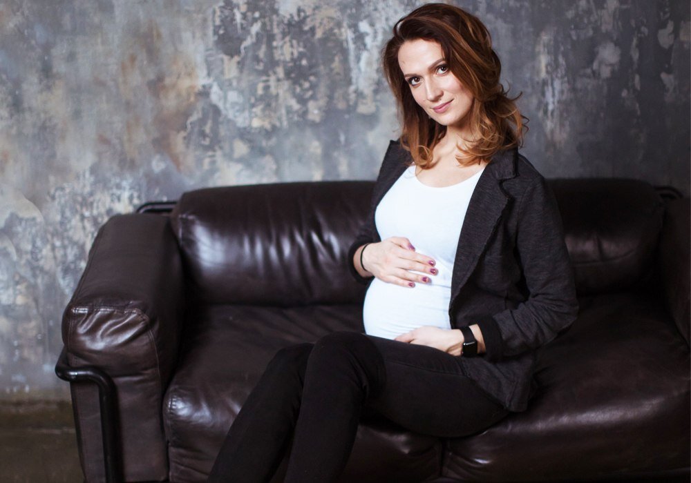 Тут я, когда во время беременности продолжала заниматься йогой.