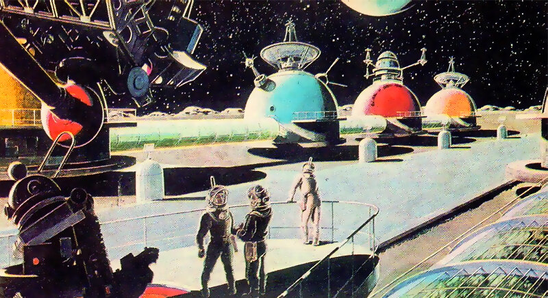 Ю Швец. Луна. Океан бурь. Проспект им. Гагарина, 1996 год