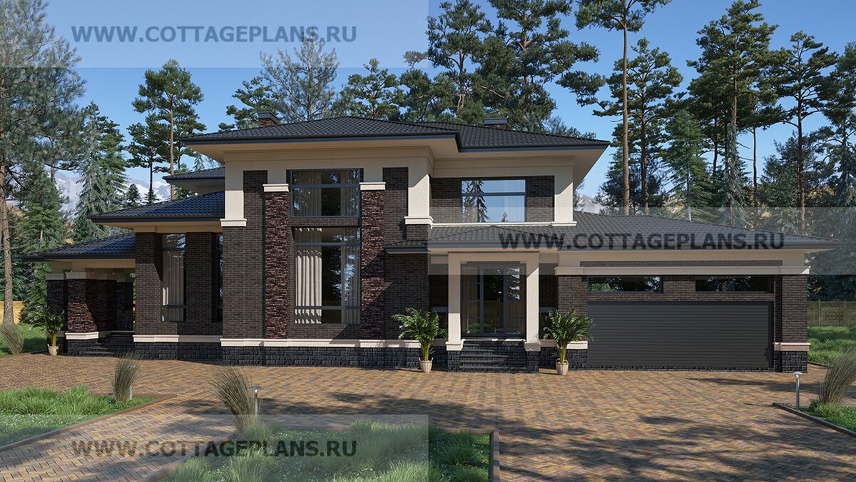 Фасад дома. Источник фото: https://www.cottageplans.ru