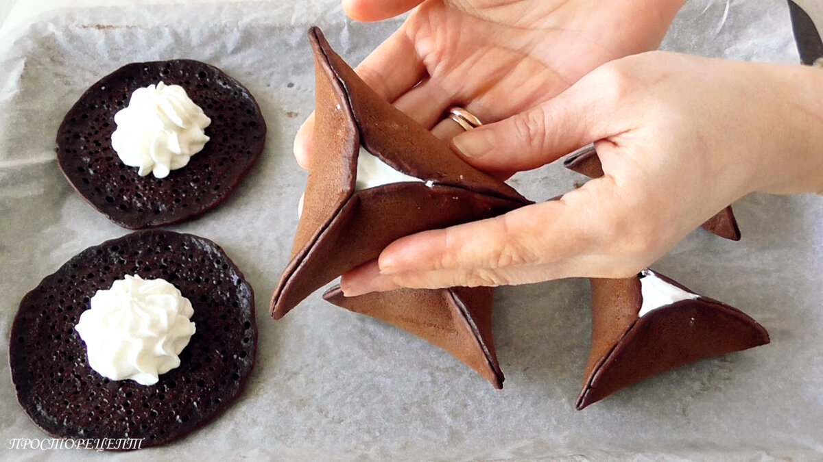 А вы когда-нибудь пробовали Такие Шоколадные блинчики с кремом?!Рецепт с фото и видео