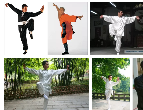 Ушу. Поза "журавль". Скриншот с  "Яндекс Картинки"