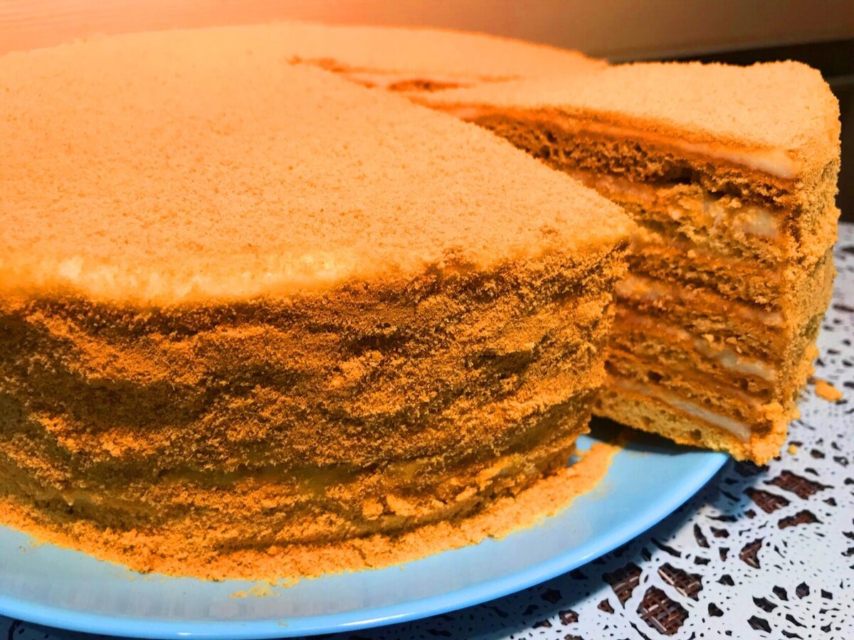 Рыжик рецепт торт с медом и маслом