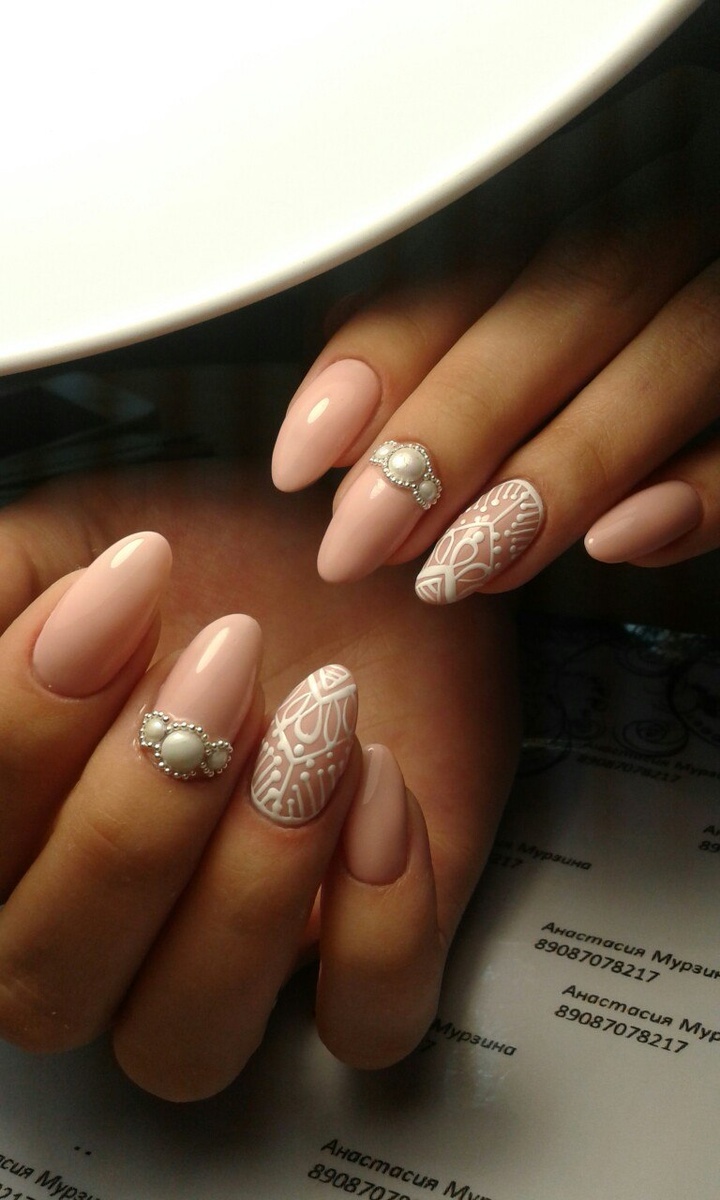 маникюр гель лак стразы