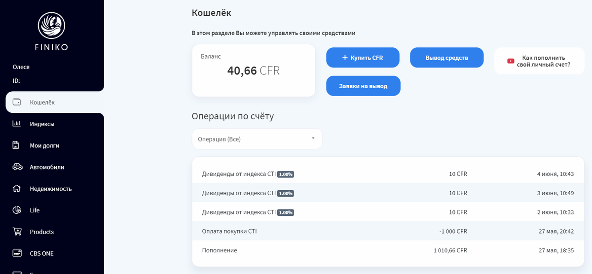 Результат участия в компании на 4,06,2020