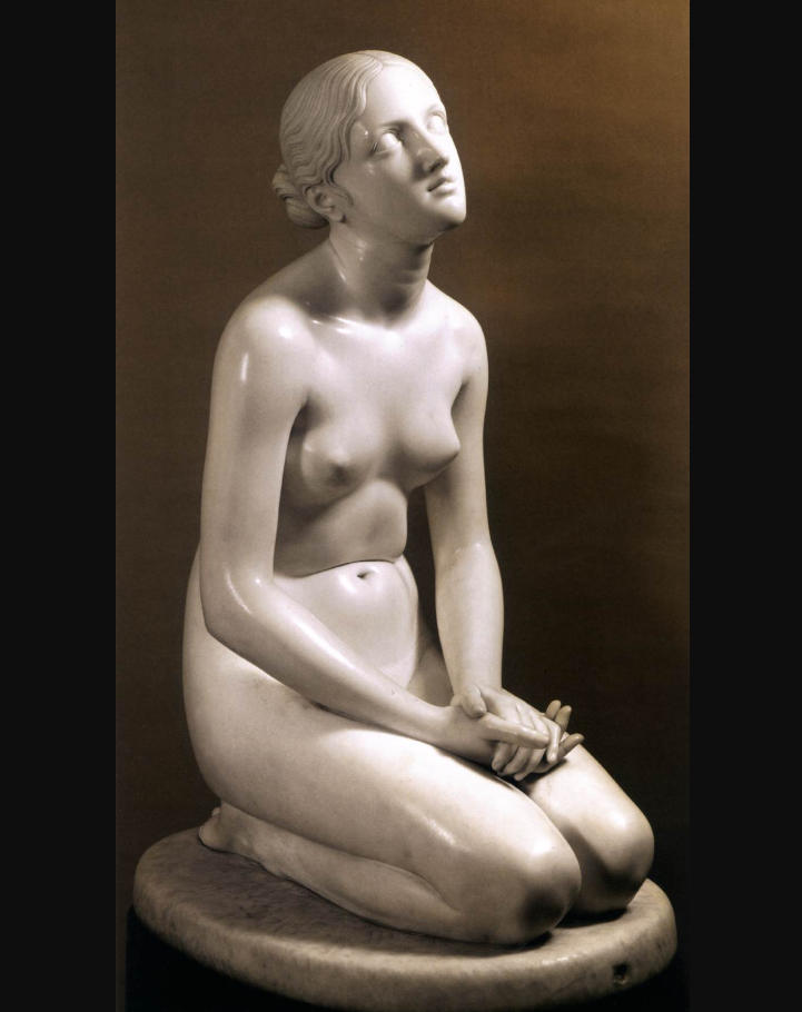 Лоренцо Бартолини. Trust in God 1833, Marble,
Museo Poldi Pezzoli, Милан