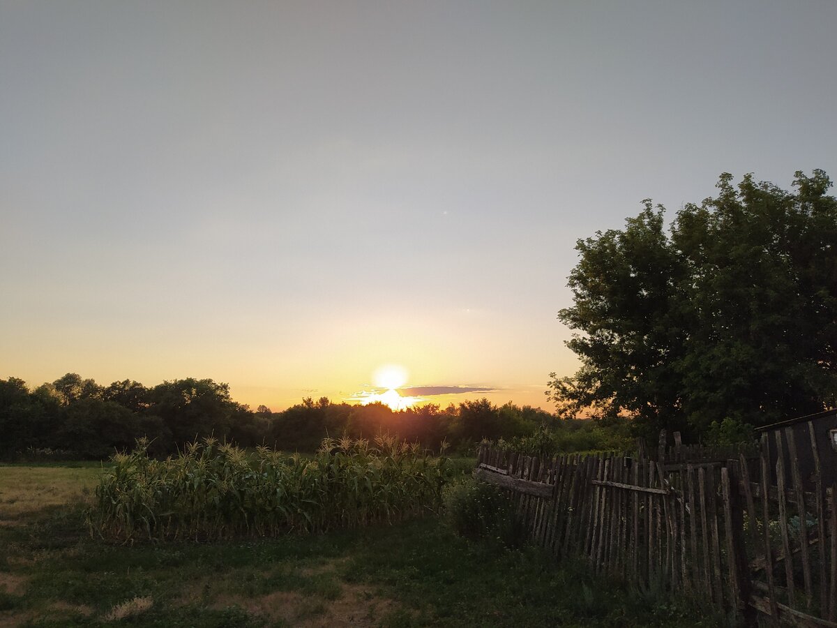 Вечер в деревне. Фото автора