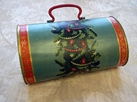 Жестяной ларец-подарок с ёлки 1955г.