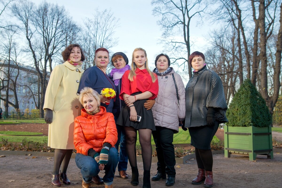 День рождения нашей подруги в Летнем Саду. Осень 2018.