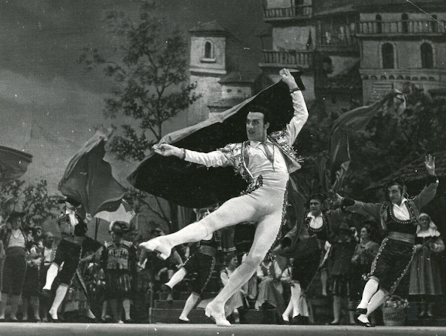 Николай Симачев в партии Эспады в балете «Дон Кихот». Фото из музея Большого театра.